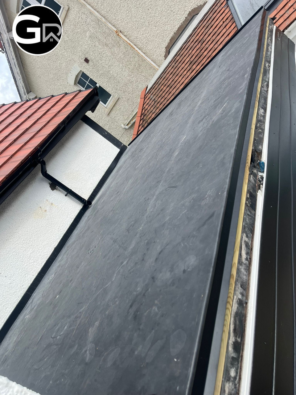 EPDM flat roof installation in Llandudno.